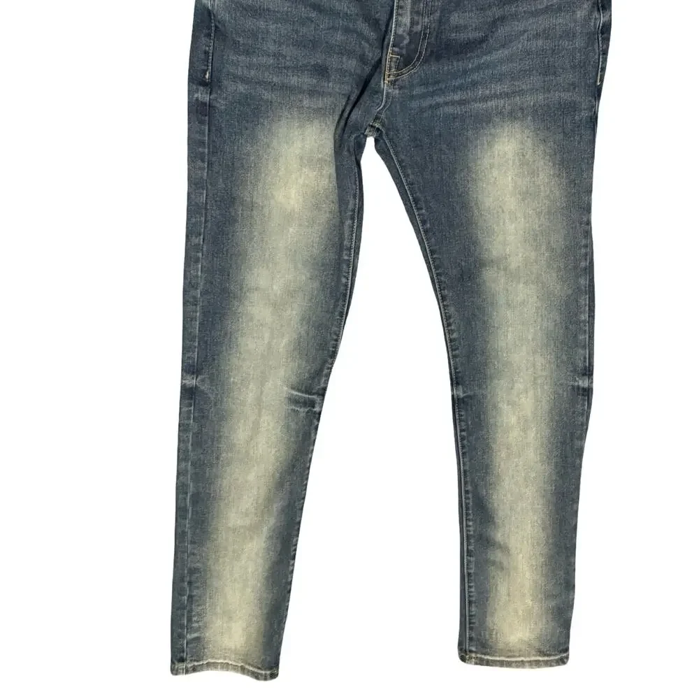 GUESS Jeans Men 34x32 Blue Scotch Fit Mid Rise Skinny Medium Wash Stretch Denimd
